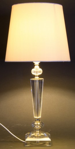 Lampa dekoracyjna z podstawą ze szkła i abażurem VERSALIE 4