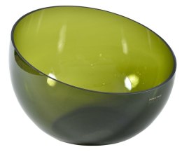 Salaterka szklana zielona oliwkowa