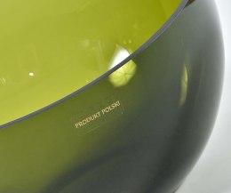Salaterka szklana zielona oliwkowa