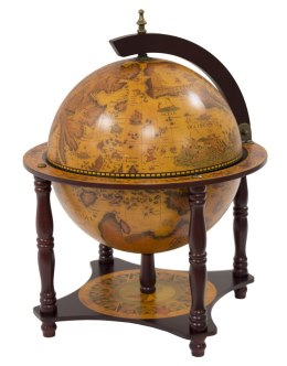 Barek w globusie dekoracyjny beżowy Globobar