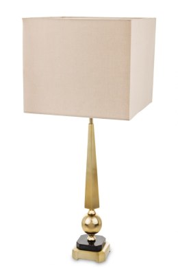 Lampa stołowa geomrtryczna z abażurem ART DECO złota