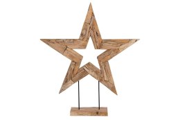 Gwiazda drewniana dekoracyjna Wood Old 3