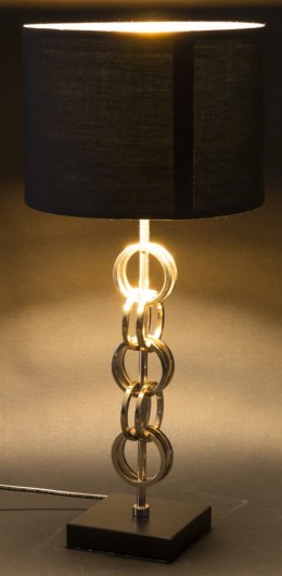 Lampa stołowa metalowa koła CIRCLES złoto-czarna