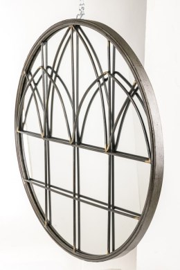 Lustro okrągłe w metalowej ramie ze szprosami 76 cm CATEDRALE