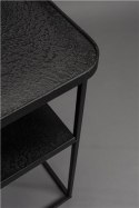 Stolik boczny / postument kwietnik z metalu WINSTON czarny