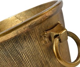 Cooler / osłonka metalowa stare złoto z uchwytami Barok old niski