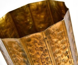 Wazon podłogowy metalowy złoty Barok old tuba L