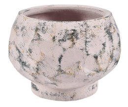Osłonka ceramiczna pękata szaro-różowa Grigio old B