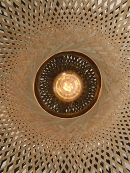Lampa sufitowa / plafon bamboswy pleciony KALIMANTAN M ⌀ 60x15