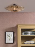 Lampa sufitowa / plafon bamboswy pleciony KALIMANTAN M ⌀ 60x15
