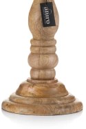 Lampion / świecznik z drewna ze szklanym kloszem ABBASI XL