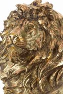 Lew złoty leżący rzeźba / dekoracja