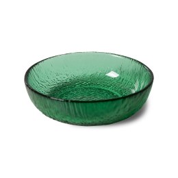 Kolekcja Emeralds: szklana miska deserowa zielona