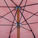 Parasolka plażowa z frędzlami GRAPHIC TWIST różowa