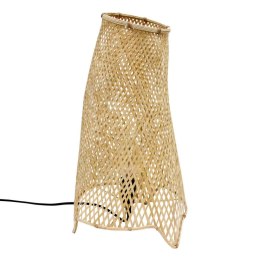 Bambusowa lampa stołowa o organicznym kształcie, rozmiar L