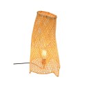 Bambusowa lampa stołowa o organicznym kształcie, rozmiar L