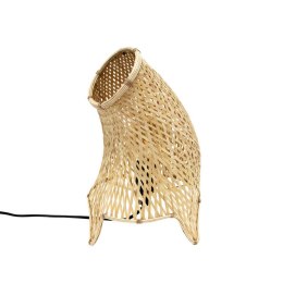 Lampa stołowa z bambusa o organicznym kształcie M