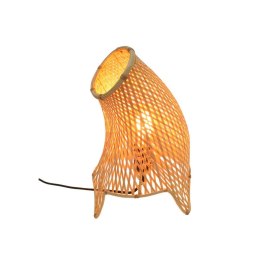 Lampa stołowa z bambusa o organicznym kształcie M