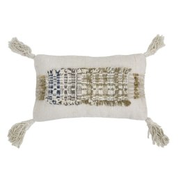 Poduszka wabi sabi z frędzlami wykonana z bawełny (70x40)