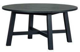 Stół do jadalni sosnowy BENSON Ø150 cm czarny