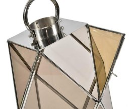Lampion geometryczny srebrny glamour Deluxe 1B