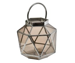 Lampion geometryczny srebrny glamour Deluxe 2B