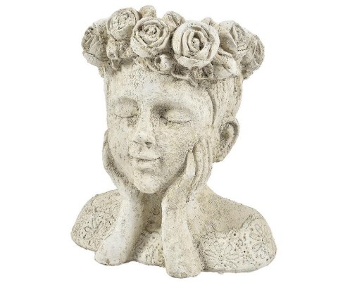 Osłonka głowa kobiety z wiankiem róż Cremona 2