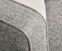 Sofa narożna na nóżkach prawa Classic szara