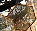 Lampa sufitowa / żyrandol z postarzanego szkła Glamour 3