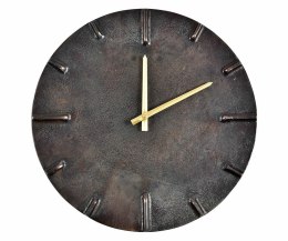 Zegar ścienny metalowy brązowy Rustic1