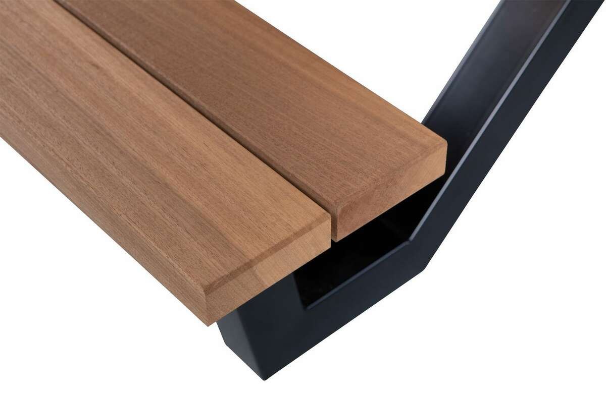 Stół piknikowy z drewna i metalu Tablo x-leg