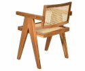 Krzesło proste drewniane z plecionką BARI 1