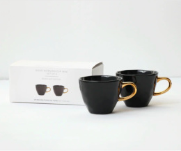 UNC zestaw 2 filiżanek mini espresso GOOD MORNING czarne