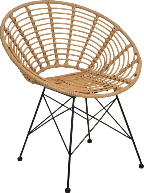 Krzesło / fotel okrągły rattanowy ZANZI naturalny