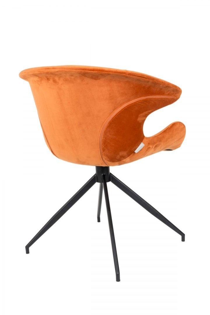 Fotel akamitny w kolorze pomarańczowym MIA