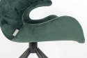Fotel aksamitny w kolorze zielonym MIA