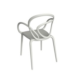 Krzesło plastkowe Loop białe 2 szt