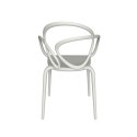 Krzesło plastkowe Loop białe 2 szt