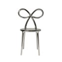 Krzesło Ribbon metalowe srebrne