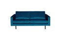 Sofa Rodeo 2,5 osobowa aksamitna niebieska 45