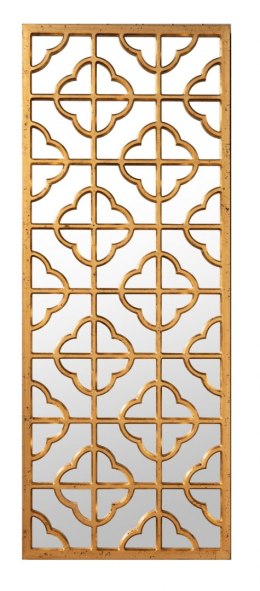Lustro ze wzorem / panel dekoracyjny złoty CASABLANCA koniczyny 118x48 cm