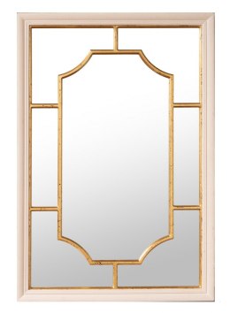 Lustro z dekorem kremowo-złote CASABLANCA 113x78 cm