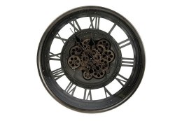 Zegar ścienny ażurowy z metalu zębatki RUSTIC 3