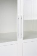 Witryna metalowa wysoka 2-drzwiowa MONICA biała