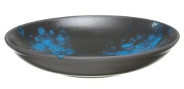 Flora: Miska / talerz głęboki czarno-niebieski coupe 25 cm