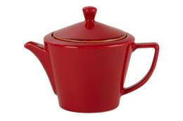 Magma: Dzbanek porcelanowy czerwony do herbaty 500 ml