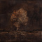 Obraz A FULL MOON AND THE VIBRATION OF THE GONG Ewa Mróz 35x25x2 cm