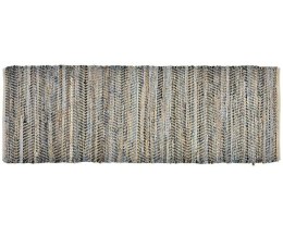 Chodnik / dywan bawełniano-jutowy szary 70x200 cm Boho1