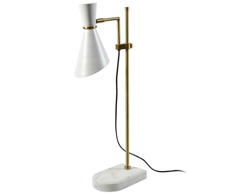 Lampa biurkowa mid-century marmur Deluxe gold 1