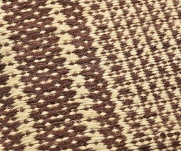 Dywanik bawełniany retro szaro-brązowy 120x180 cm EcoEtno 21B